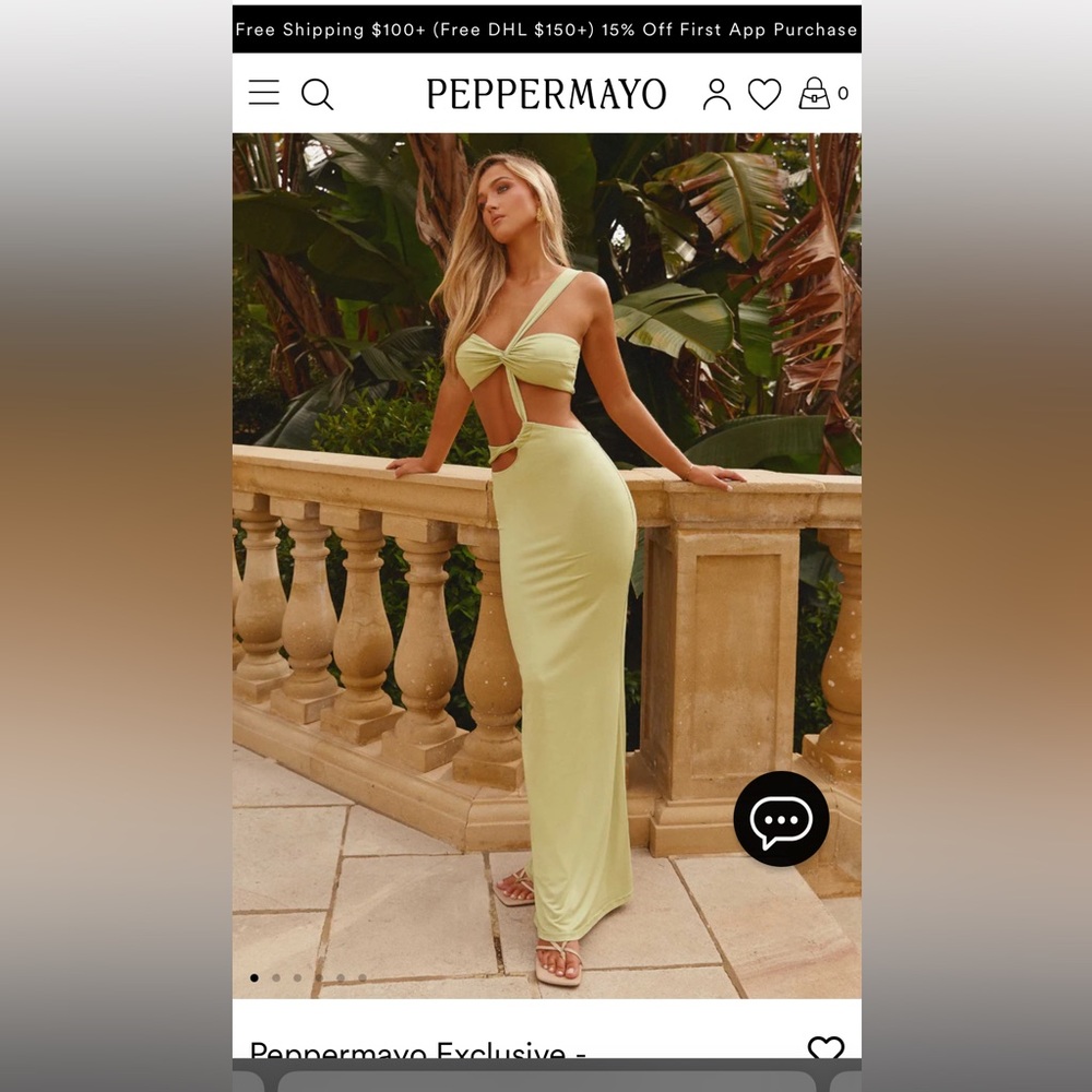 Peppermayo Exclusive - Sycamore Twist Maxi Dress - Fern - Brand new with tags